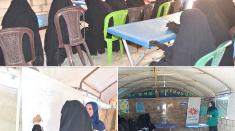 Literacy training course in Al-Hol camp