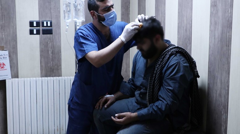 استقبلت كوادرنا في مشفى ادلب المركزي 21 مصابةً ومصاباً
