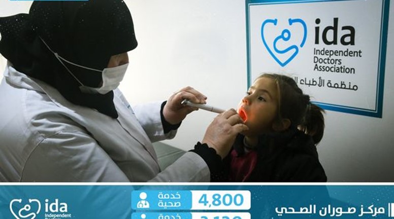 8,000 free health services per month at the health care center in Suran