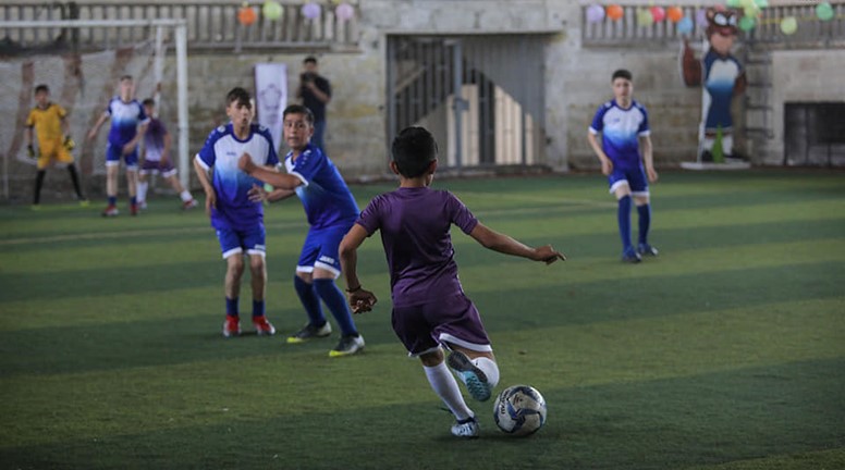 Children's Champions League football matches start in Idlib