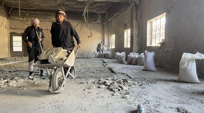 Komeleya El-Diyar projeya restorekirina salonên werzîşê didomîne