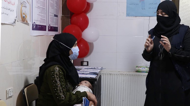 The community health team at Al-Shifa Hospital lectures on the benefits of fasting