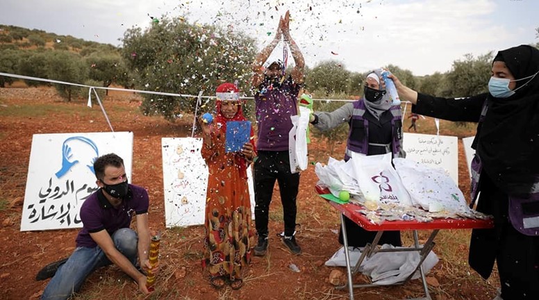 On the #International_Sign_Language_Day, Violet volunteers organized several competitive events and games