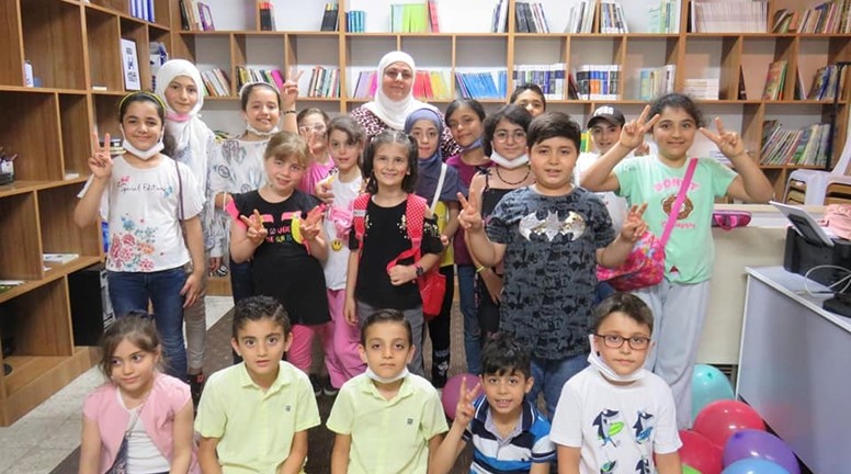 جلسة مع الأطفال في مركز أمل للمناصرة والتعافي بعنوان "حقوق الطفل"