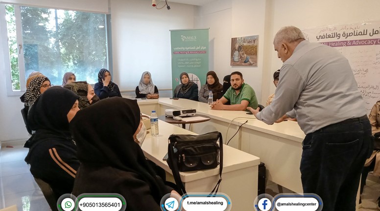 The first day of the psychological support workshop under the supervision of Dr. Muhammad Abu Bilal