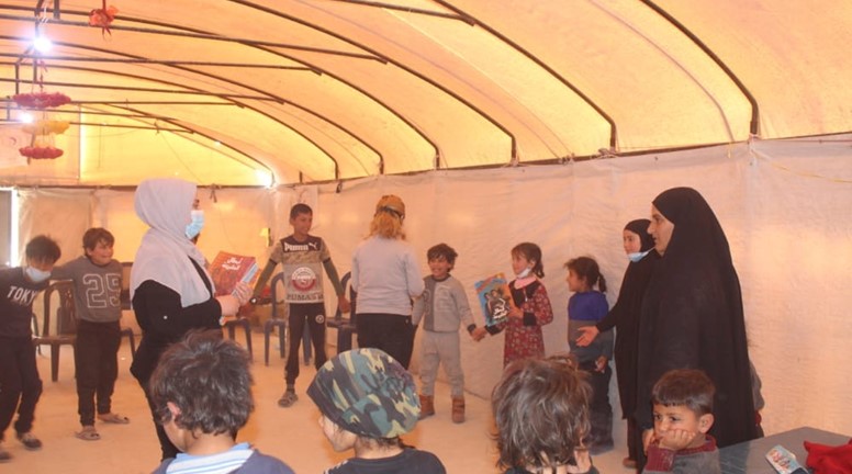 Recreational activity for the children of Al-Hol camp