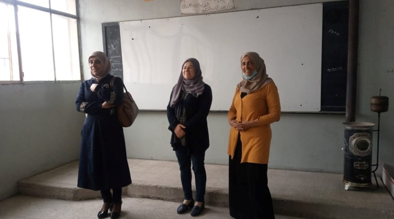 The Manbij office of the Syrian Women's Council participates in an awareness campaign