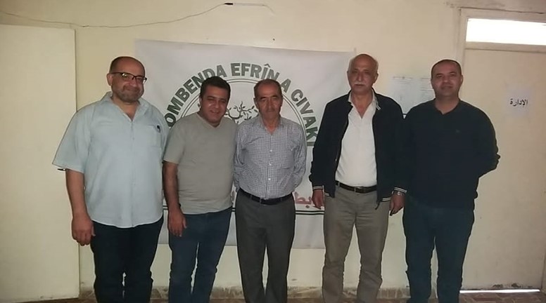 Afrin lawyers in Qamishli visit the headquarters of the Afrin Social Association