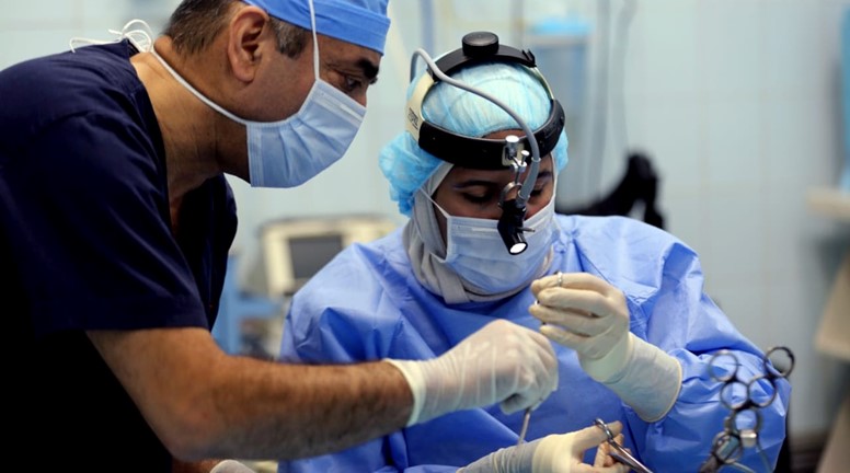 بدأ برنامج سامز  للبعثات الطبية في #الأردن مهمته المحلية الطبية الخاصة بجراحة الأنف والأذن والحنجرة للأطفال ما بين 4-9 سنوات