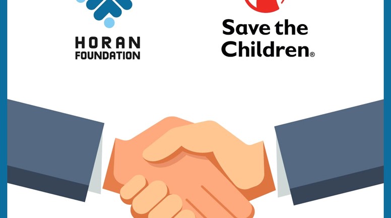 وقعت مؤسسة حوران الإنسانية عقداً مع مؤسسة حماية الطفل Save the children، ويأتي هذا العقد بناء على اختيار مؤسسة  حوران الإنسانية كأحد الشركاء مع مؤسسة Save the children